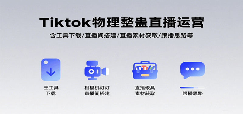 Tiktok物理整蛊直播运营，包含工具下载/直播间搭建/直播素材获取/跟播思路等网创-网赚-电商-tk-出海-AI-抖音-快手-小红书-视频号-玩法-创业-小程序-公众号-私域-s粉网创智库