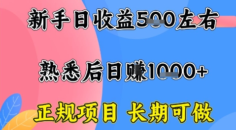 全年可变现项目，收益高无门槛，正规项目，长期可做，一天收益1k+一台电脑在家创业【揭秘】网创-网赚-电商-tk-出海-AI-抖音-快手-小红书-视频号-玩法-创业-小程序-公众号-私域-s粉网创智库