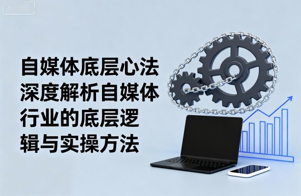 自媒体底层心法，深度解析自媒体行业的底层逻辑与实操方法网创-网赚-电商-tk-出海-AI-抖音-快手-小红书-视频号-玩法-创业-小程序-公众号-私域-s粉网创智库