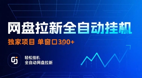 网盘拉新全自动挂G，独家技术，操作简单，自动完成拉新任务，单窗口3张【揭秘】网创-网赚-电商-tk-出海-AI-抖音-快手-小红书-视频号-玩法-创业-小程序-公众号-私域-s粉网创智库