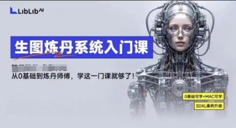 LibLibAI哩布哩布生图炼丹系统入门课，从生图到炼丹，只学这一门就够了网创-网赚-电商-tk-出海-AI-抖音-快手-小红书-视频号-玩法-创业-小程序-公众号-私域-s粉网创智库
