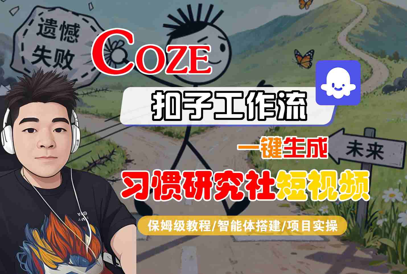 Coze扣子智能体工作流一键生成“习惯研究社“短视频，全流程保姆级教学 - 网创智库网创-网赚-电商-tk-出海-AI-抖音-快手-小红书-视频号-玩法-创业-小程序-公众号-私域-s粉网创智库