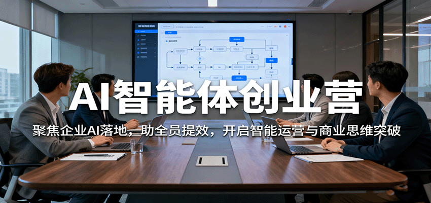 AI智能体创业营：聚焦企业AI落地，助全员提效，开启智能运营与商业思维突破 - 网创智库网创-网赚-电商-tk-出海-AI-抖音-快手-小红书-视频号-玩法-创业-小程序-公众号-私域-s粉网创智库