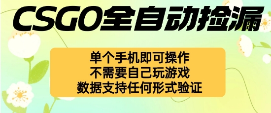 自动挂G捡漏，不用自己挂G不用玩游戏，一个手机即可操作，新手小白轻松月入1W+【揭秘】网创-网赚-电商-tk-出海-AI-抖音-快手-小红书-视频号-玩法-创业-小程序-公众号-私域-s粉网创智库