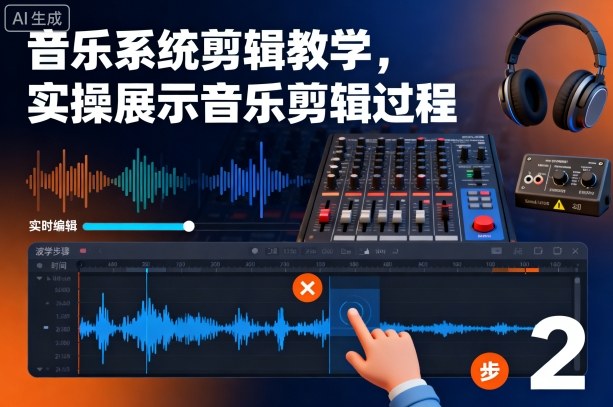 音乐系统剪辑教学，实操展示音乐剪辑过程网创-网赚-电商-tk-出海-AI-抖音-快手-小红书-视频号-玩法-创业-小程序-公众号-私域-s粉网创智库