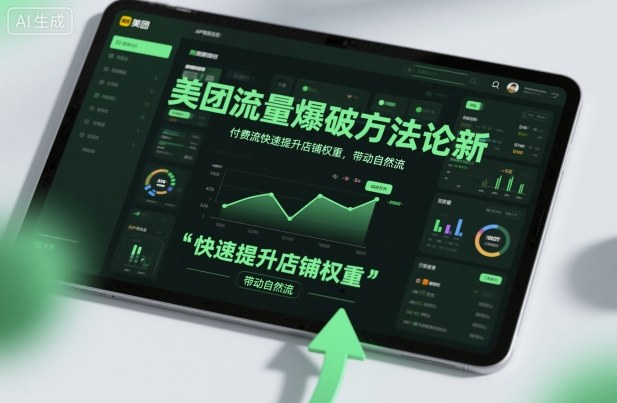 美团流量爆破方法论，付费流快速提升店铺权重，带动自然流网创-网赚-电商-tk-出海-AI-抖音-快手-小红书-视频号-玩法-创业-小程序-公众号-私域-s粉网创智库