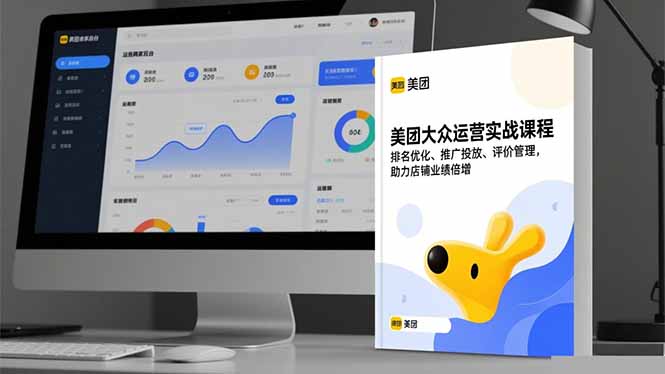 美团大众运营实战课程,排名优化、推广投放、评价管理,助力店铺业绩倍增网创-网赚-电商-tk-出海-AI-抖音-快手-小红书-视频号-玩法-创业-小程序-公众号-私域-s粉网创智库