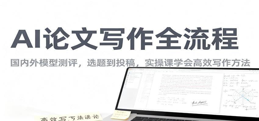 AI论文写作全流程，国内外模型测评，选题到投稿，实操课学高效写作方法 - 网创智库网创-网赚-电商-tk-出海-AI-抖音-快手-小红书-视频号-玩法-创业-小程序-公众号-私域-s粉网创智库