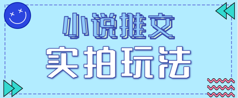 小说推文实拍玩法，零成本零门槛10元/单，轻松月收益万元网创-网赚-电商-tk-出海-AI-抖音-快手-小红书-视频号-玩法-创业-小程序-公众号-私域-s粉网创智库
