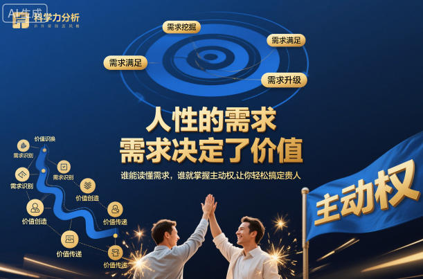 人性的需求，需求决定了价值，谁能读懂需求，谁就掌握主动权，让你轻松搞定贵人【文档】网创-网赚-电商-tk-出海-AI-抖音-快手-小红书-视频号-玩法-创业-小程序-公众号-私域-s粉网创智库