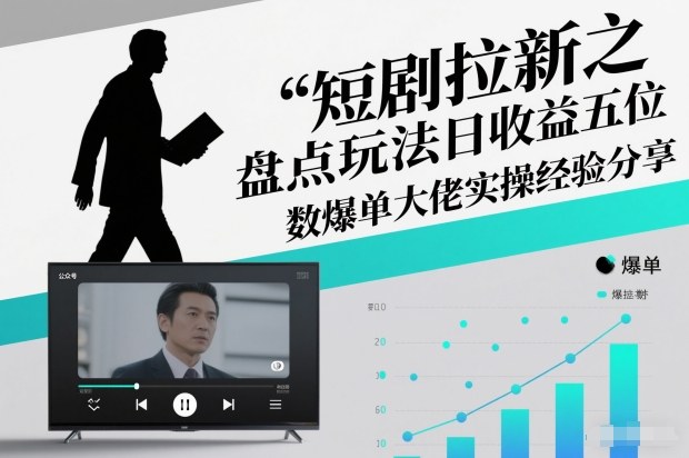 短剧拉新之盘点玩法日收益五位数爆单大佬实操经验分享网创-网赚-电商-tk-出海-AI-抖音-快手-小红书-视频号-玩法-创业-小程序-公众号-私域-s粉网创智库