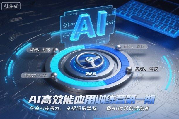 AI高效能应用训练营第一期，学会AI应用力，从提问到驾驭，做AI时代的领航者(更新)网创-网赚-电商-tk-出海-AI-抖音-快手-小红书-视频号-玩法-创业-小程序-公众号-私域-s粉网创智库