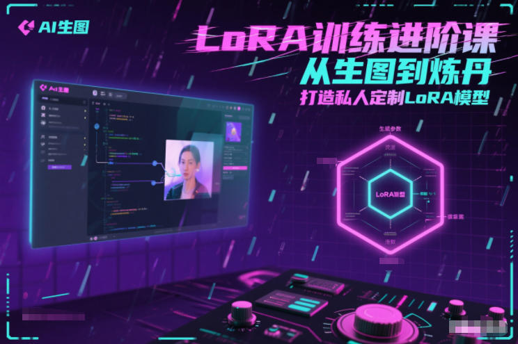 LoRA训练进阶课，从生图到炼丹，打造私人定制LoRA模型网创-网赚-电商-tk-出海-AI-抖音-快手-小红书-视频号-玩法-创业-小程序-公众号-私域-s粉网创智库