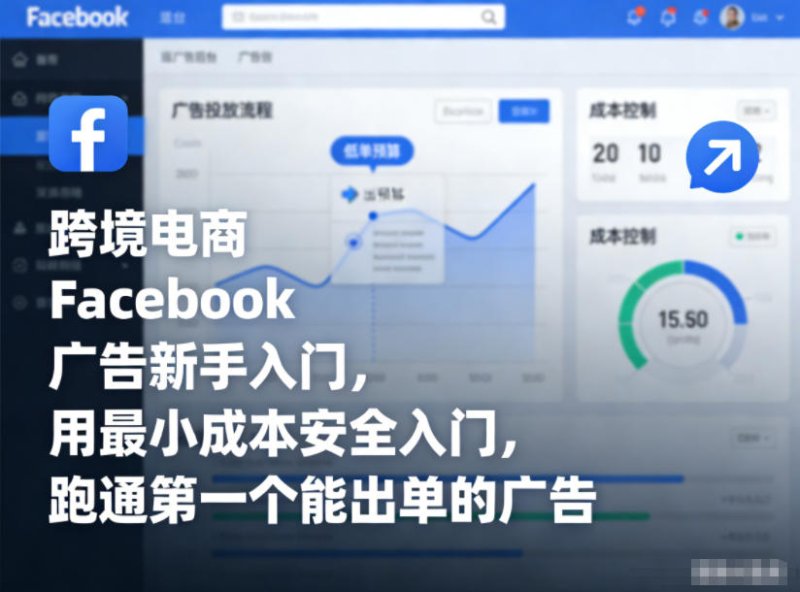 跨境电商Facebook广告新手入门，用最小成本安全入门，跑通第一个能出单的广告网创-网赚-电商-tk-出海-AI-抖音-快手-小红书-视频号-玩法-创业-小程序-公众号-私域-s粉网创智库
