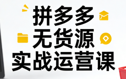 子枫老师·拼多多无货源实战运营课(更新12月)网创-网赚-电商-tk-出海-AI-抖音-快手-小红书-视频号-玩法-创业-小程序-公众号-私域-s粉网创智库