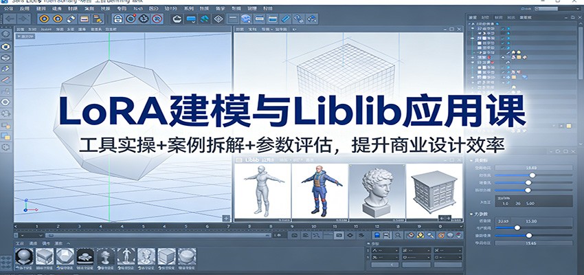 LoRA建模与Liblib应用课:工具实操+案例拆解+参数评估,提升商业设计效率 - 网创智库网创-网赚-电商-tk-出海-AI-抖音-快手-小红书-视频号-玩法-创业-小程序-公众号-私域-s粉网创智库