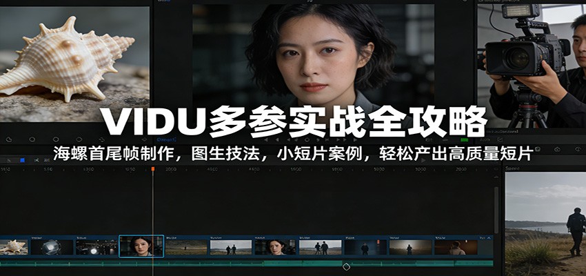 VIDU多参实战全攻略:海螺首尾帧制作,图生技法,小短片案例,轻松产出高质量短片 - 网创智库网创-网赚-电商-tk-出海-AI-抖音-快手-小红书-视频号-玩法-创业-小程序-公众号-私域-s粉网创智库