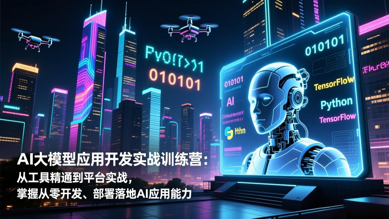 AI大模型应用开发实战训练营：从工具精通到平台实战，掌握从零开发、部署落地AI应用能力 - 网创智库网创-网赚-电商-tk-出海-AI-抖音-快手-小红书-视频号-玩法-创业-小程序-公众号-私域-s粉网创智库