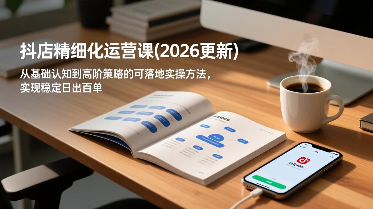 抖店精细化运营课(2026更新 - 网创智库网创-网赚-电商-tk-出海-AI-抖音-快手-小红书-视频号-玩法-创业-小程序-公众号-私域-s粉网创智库