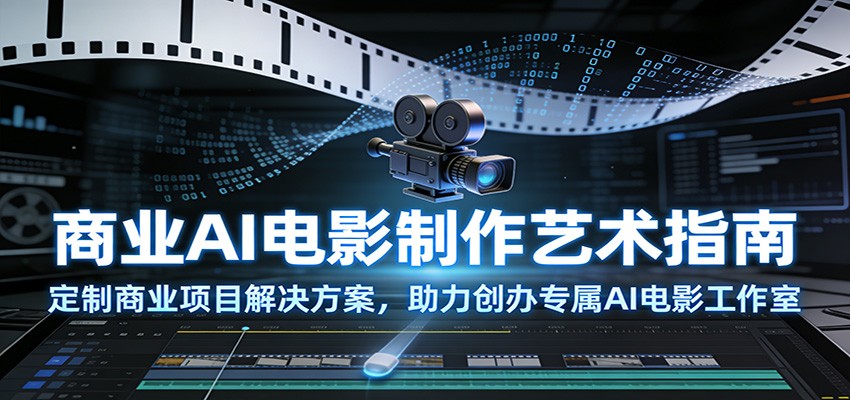 商业AI电影制作艺术指南：定制商业项目解决方案，助力创办专属AI电影工作室 - 网创智库网创-网赚-电商-tk-出海-AI-抖音-快手-小红书-视频号-玩法-创业-小程序-公众号-私域-s粉网创智库
