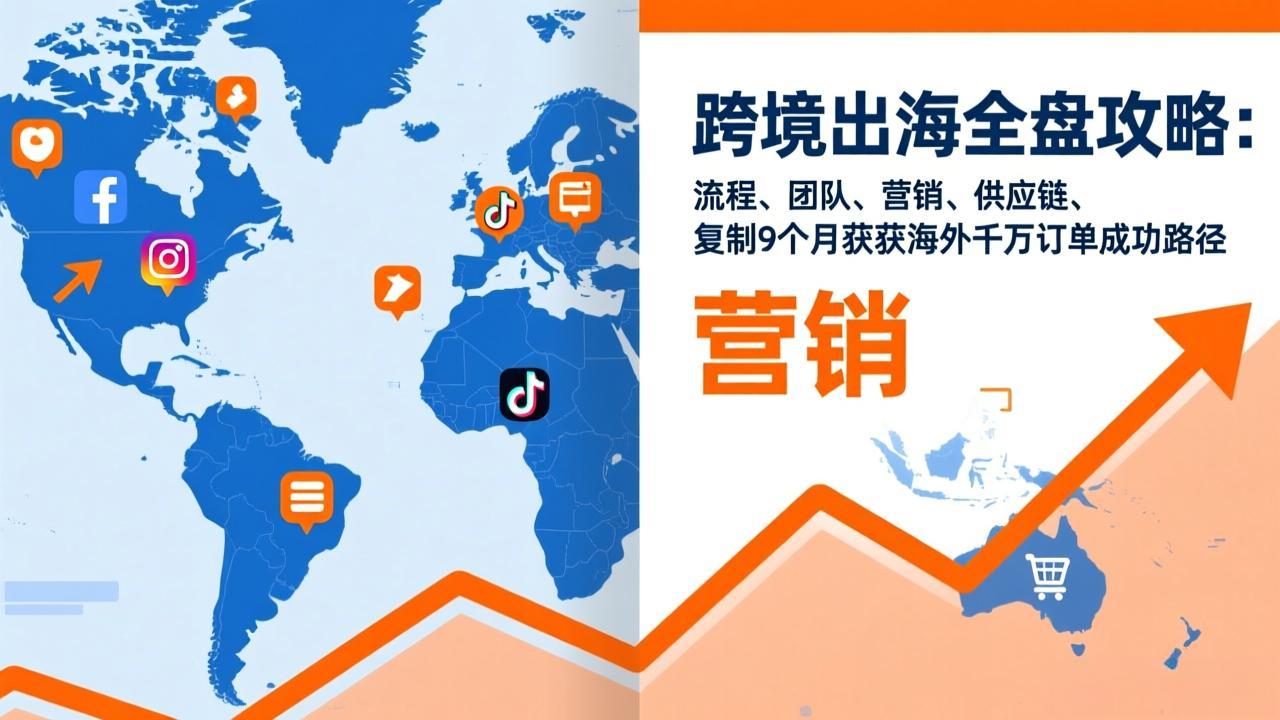跨境出海全盘攻略：流程，团队，营销，供应链，复制9个月斩获海外千万订单成功路径 - 网创智库网创-网赚-电商-tk-出海-AI-抖音-快手-小红书-视频号-玩法-创业-小程序-公众号-私域-s粉网创智库