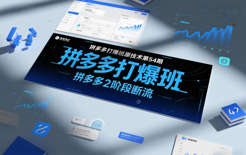 拼多多打爆班原创技术第54期，拼多多2阶段断流 - 网创智库网创-网赚-电商-tk-出海-AI-抖音-快手-小红书-视频号-玩法-创业-小程序-公众号-私域-s粉网创智库
