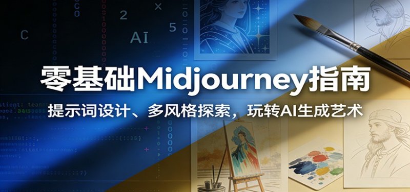 零基础Midjourney指南：提示词设计、多风格探索，玩转AI生成艺术网创-网赚-电商-tk-出海-AI-抖音-快手-小红书-视频号-玩法-创业-小程序-公众号-私域-s粉网创智库
