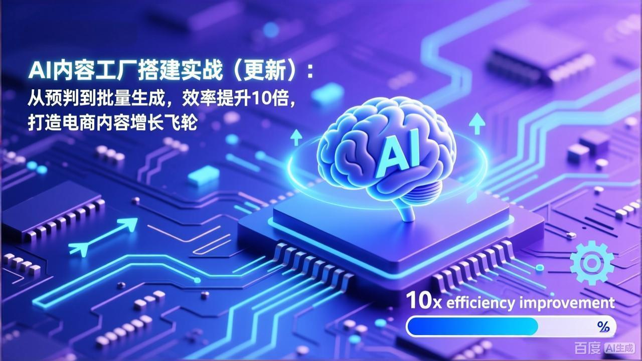 AI内容工厂搭建实战(更新 - 网创智库网创-网赚-电商-tk-出海-AI-抖音-快手-小红书-视频号-玩法-创业-小程序-公众号-私域-s粉网创智库