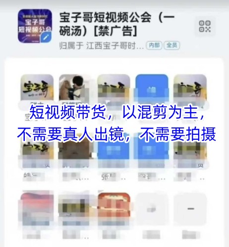 宝子哥头部团队短视频带货，以混剪为主，不需要真人出镜，不需要拍摄【更新26年1月】网创-网赚-电商-tk-出海-AI-抖音-快手-小红书-视频号-玩法-创业-小程序-公众号-私域-s粉网创智库