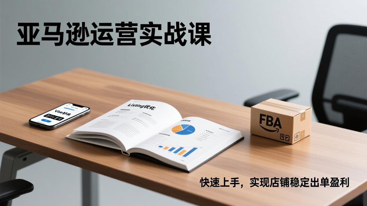亚马逊运营实战课，Listing优化、Vine秒杀、FBA发货，快速上手，实现店铺稳定出单盈利 - 网创智库网创-网赚-电商-tk-出海-AI-抖音-快手-小红书-视频号-玩法-创业-小程序-公众号-私域-s粉网创智库