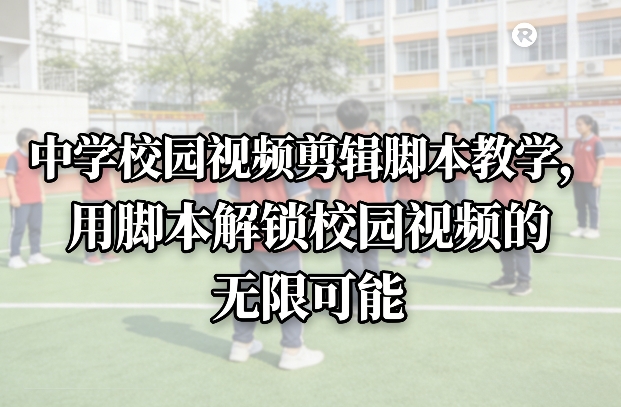 中学校园视频剪辑脚本教学，用脚本解锁校园视频的无限可能网创-网赚-电商-tk-出海-AI-抖音-快手-小红书-视频号-玩法-创业-小程序-公众号-私域-s粉网创智库
