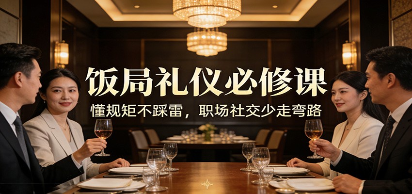 公众号收费文章：《饭局礼仪必修课：懂规矩不踩雷，职场社交少走弯路》 - 网创智库网创-网赚-电商-tk-出海-AI-抖音-快手-小红书-视频号-玩法-创业-小程序-公众号-私域-s粉网创智库