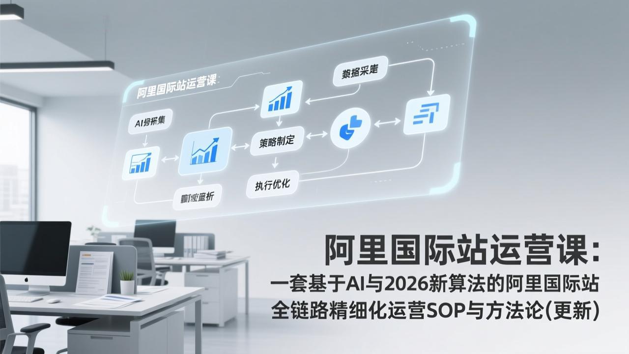 阿里国际站运营课：一套基于AI与2026新算法的阿里国际站全链路精细化运营SOP与方法论(更新 - 网创智库网创-网赚-电商-tk-出海-AI-抖音-快手-小红书-视频号-玩法-创业-小程序-公众号-私域-s粉网创智库