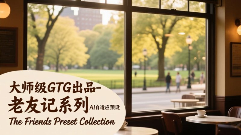 大师级GTG出品-老友记系列AI自适应预设The Friends Preset Collection网创-网赚-电商-tk-出海-AI-抖音-快手-小红书-视频号-玩法-创业-小程序-公众号-私域-s粉网创智库