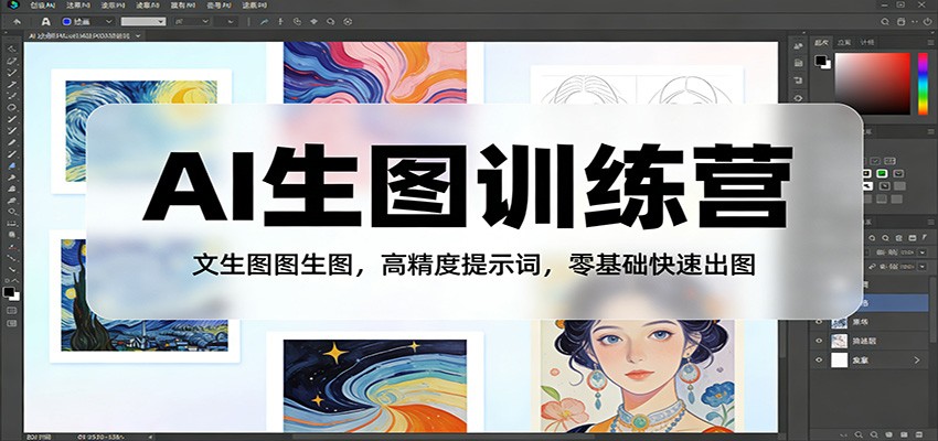 AI生图训练营：文生图图生图，高精度提示词，零基础快速出图 - 网创智库网创-网赚-电商-tk-出海-AI-抖音-快手-小红书-视频号-玩法-创业-小程序-公众号-私域-s粉网创智库