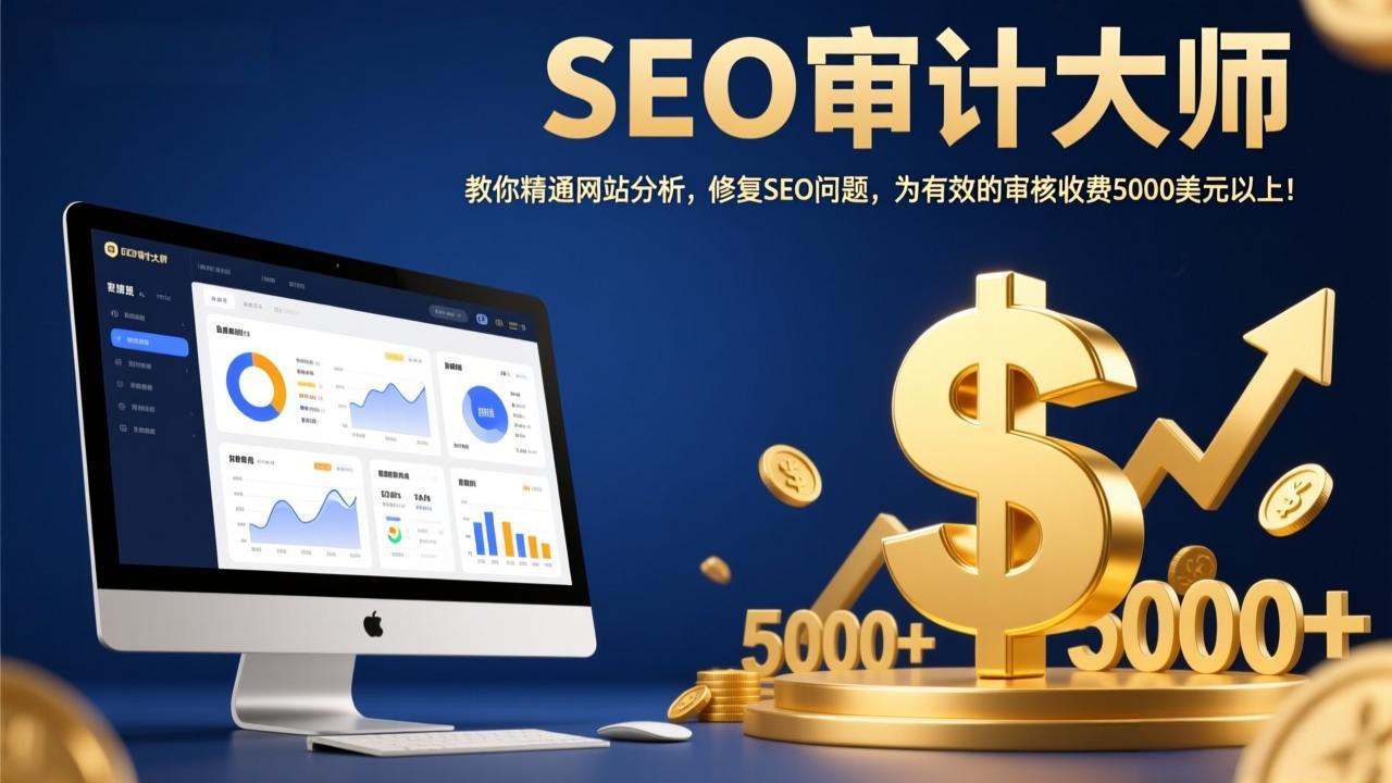 SEO审计大师：教你精通网站分析，修复SEO问题，为有效的审核收费5000美元以上！ - 网创智库网创-网赚-电商-tk-出海-AI-抖音-快手-小红书-视频号-玩法-创业-小程序-公众号-私域-s粉网创智库