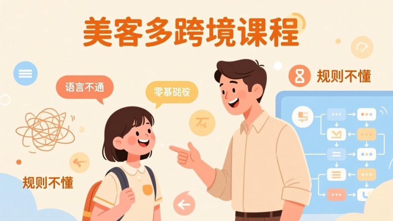 怕语言不通、怕不懂规则？零基础小白也能做的美客多跨境课，手把手带你美客多开店稳赚网创-网赚-电商-tk-出海-AI-抖音-快手-小红书-视频号-玩法-创业-小程序-公众号-私域-s粉网创智库