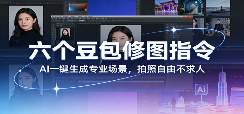 六个豆包修图指令：AI 一键生成专业场景，拍照自由不求人网创-网赚-电商-tk-出海-AI-抖音-快手-小红书-视频号-玩法-创业-小程序-公众号-私域-s粉网创智库