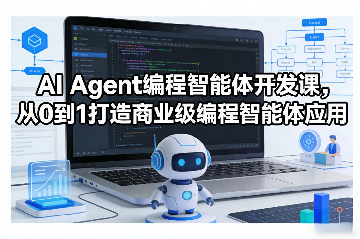 AI Agent编程智能体开发课，从0到1打造商业级编程智能体应用网创-网赚-电商-tk-出海-AI-抖音-快手-小红书-视频号-玩法-创业-小程序-公众号-私域-s粉网创智库