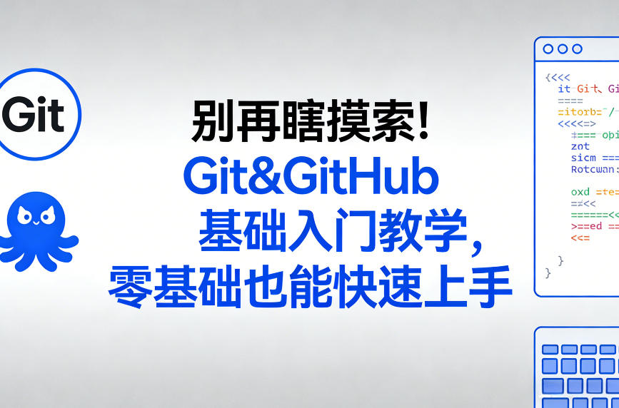 别再瞎摸索！Git&GitHub基础入门教学，零基础也能快速上手 - 网创智库网创-网赚-电商-tk-出海-AI-抖音-快手-小红书-视频号-玩法-创业-小程序-公众号-私域-s粉网创智库