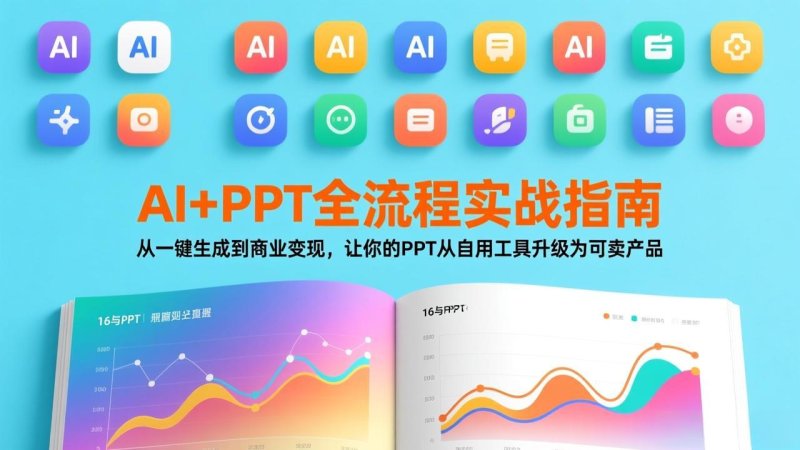 AI+PPT全流程实战指南：从一键生成到商业变现，让你的PPT从自用工具升级为可卖产品网创-网赚-电商-tk-出海-AI-抖音-快手-小红书-视频号-玩法-创业-小程序-公众号-私域-s粉网创智库
