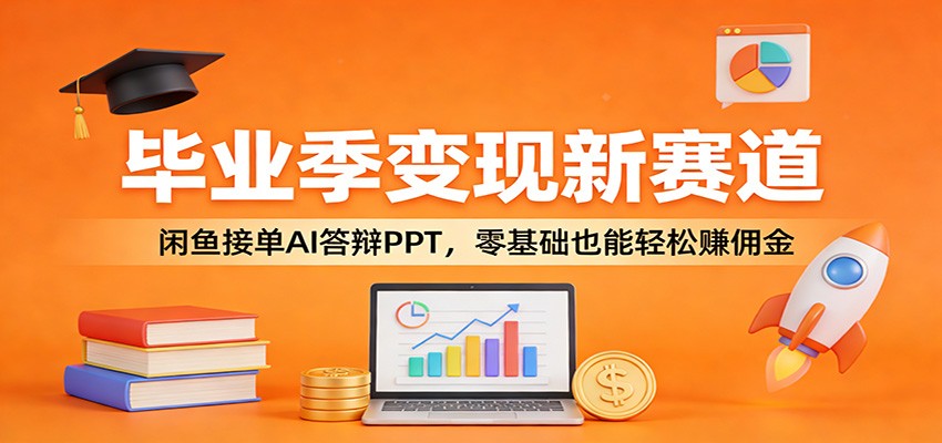 毕业季变现新赛道：闲鱼接单AI答辩PPT，零基础也能轻松赚佣金 - 网创智库网创-网赚-电商-tk-出海-AI-抖音-快手-小红书-视频号-玩法-创业-小程序-公众号-私域-s粉网创智库