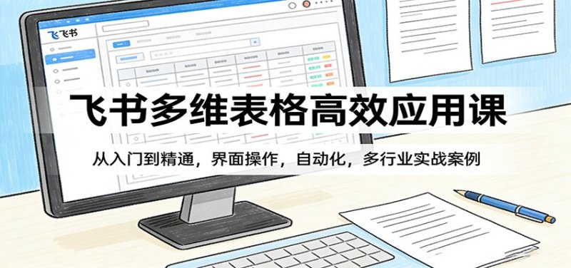 飞书多维表格高效应用课：从入门到精通，界面操作，自动化，多行业实战案例网创-网赚-电商-tk-出海-AI-抖音-快手-小红书-视频号-玩法-创业-小程序-公众号-私域-s粉网创智库