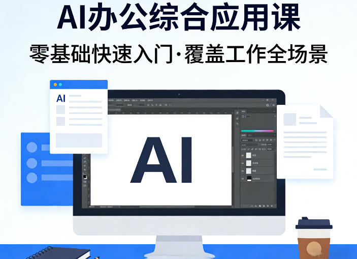 AI办公综合应用课，零基础快速入门，覆盖了工作中各种应用场景网创-网赚-电商-tk-出海-AI-抖音-快手-小红书-视频号-玩法-创业-小程序-公众号-私域-s粉网创智库