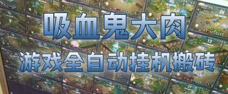 吸血鬼大肉！游戏全自动挂G搬砖，一台电脑开40个窗口日入500+，无需人工值守【揭秘】网创-网赚-电商-tk-出海-AI-抖音-快手-小红书-视频号-玩法-创业-小程序-公众号-私域-s粉网创智库