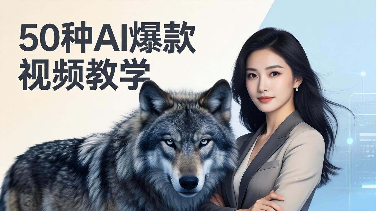 50种AI爆款视频教学：影视级古诗词+治愈萌宠+山海经蛟龙，高阶宝典商业落地 - 网创智库网创-网赚-电商-tk-出海-AI-抖音-快手-小红书-视频号-玩法-创业-小程序-公众号-私域-s粉网创智库