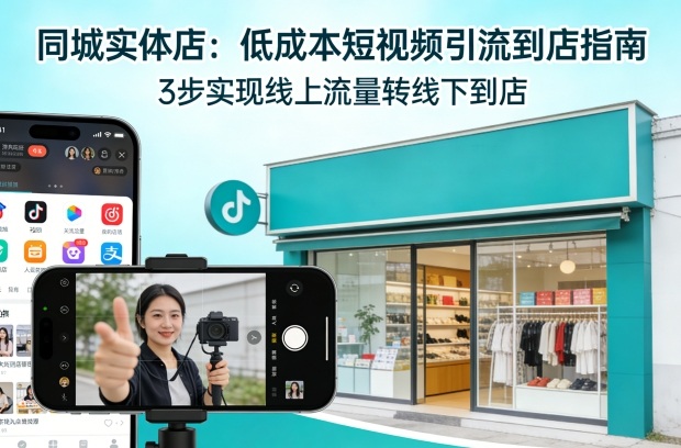 同城实体店，如何低成本把客户从短视频带到线下门店网创-网赚-电商-tk-出海-AI-抖音-快手-小红书-视频号-玩法-创业-小程序-公众号-私域-s粉网创智库