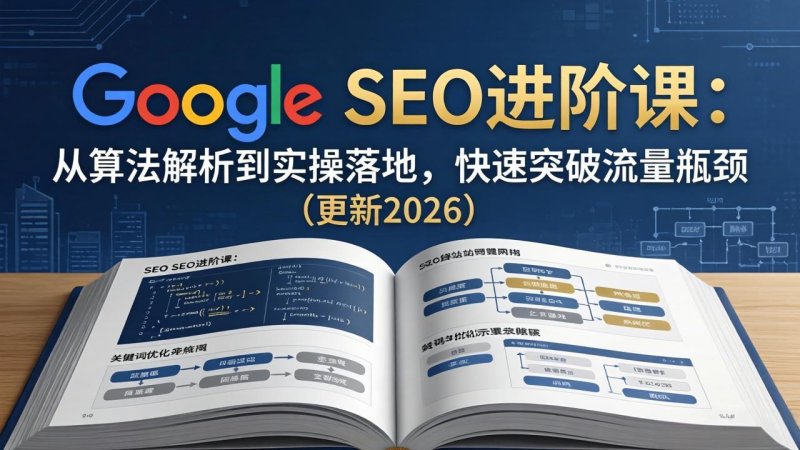 Google SEO进阶课：从算法解析到实操落地，快速突破流量瓶颈(更新2026网创-网赚-电商-tk-出海-AI-抖音-快手-小红书-视频号-玩法-创业-小程序-公众号-私域-s粉网创智库