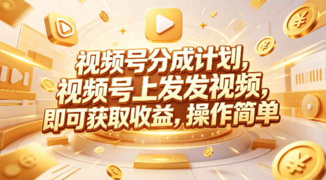 视频号分成计划，599元众筹的Red团队课程，视频号上发发视频，即可获取收益，操作简单网创-网赚-电商-tk-出海-AI-抖音-快手-小红书-视频号-玩法-创业-小程序-公众号-私域-s粉网创智库