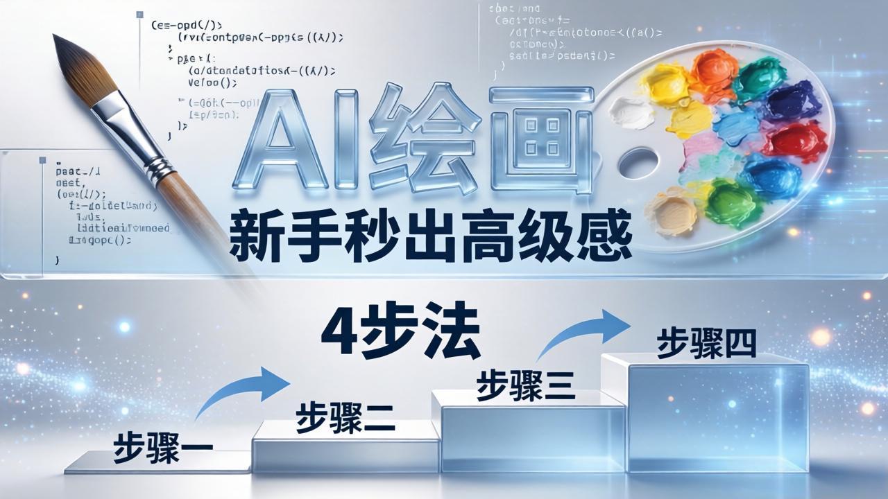 AI绘画入门别再硬磕了！即梦4步法：万能提示词公式+BRTR框架，新手秒出高级感 - 网创智库网创-网赚-电商-tk-出海-AI-抖音-快手-小红书-视频号-玩法-创业-小程序-公众号-私域-s粉网创智库